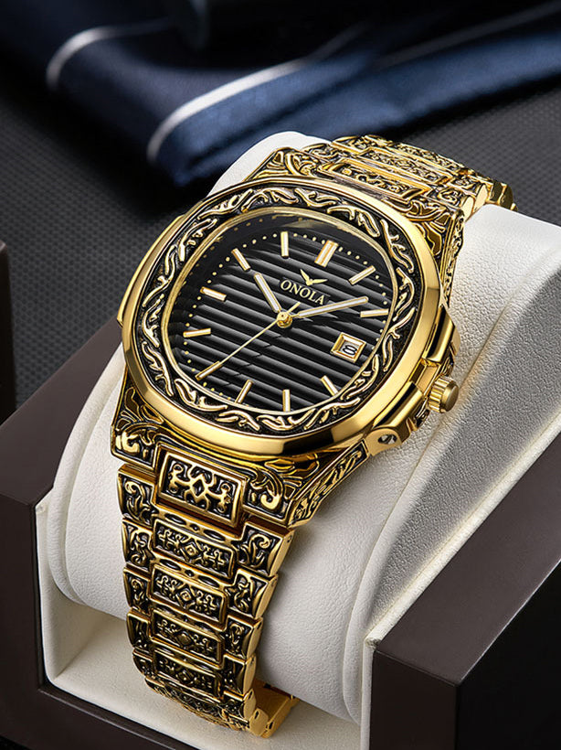<tc>Reloj de Pulsera Ringo oro y negro</tc>
