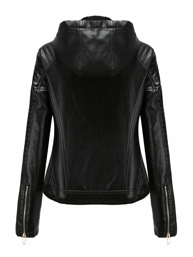 <tc>Chaqueta Imitacion de Cuero  Kizzie negro</tc>