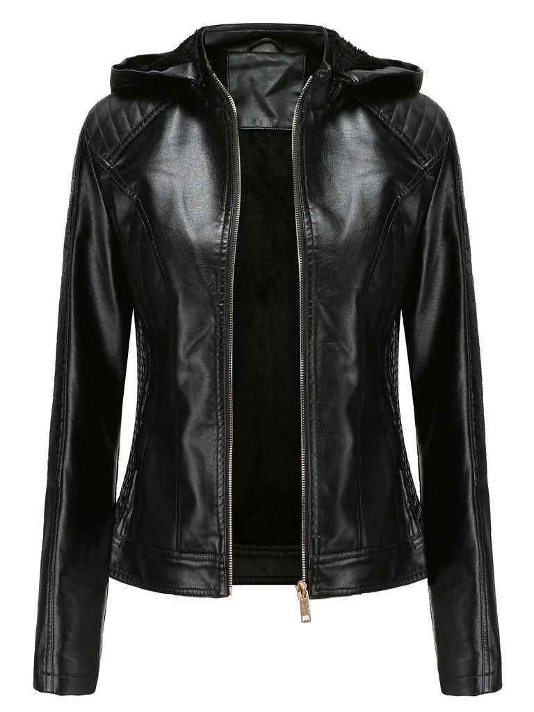 <tc>Chaqueta Imitacion de Cuero  Kizzie negro</tc>