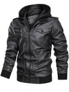 CHAQUETA DE PIEL COBIE negro