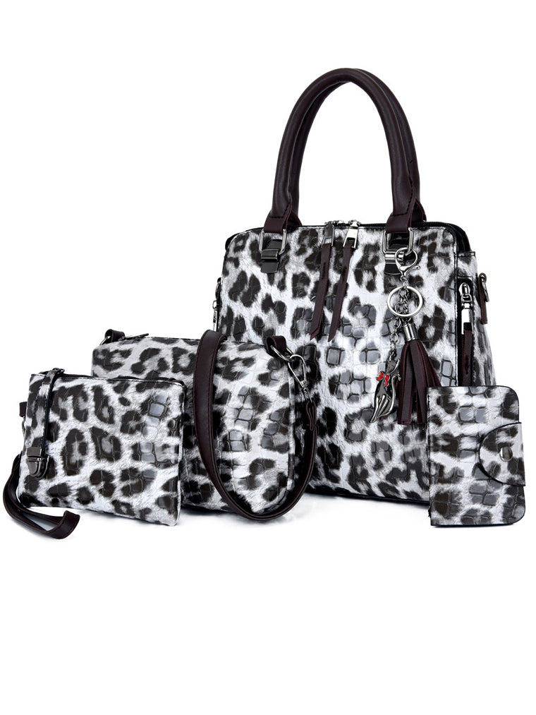 SET 4 BOLSAS MITZI gris