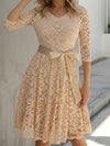 VESTIDO ELEGANTE JOI beige