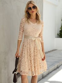 VESTIDO ELEGANTE JOI beige