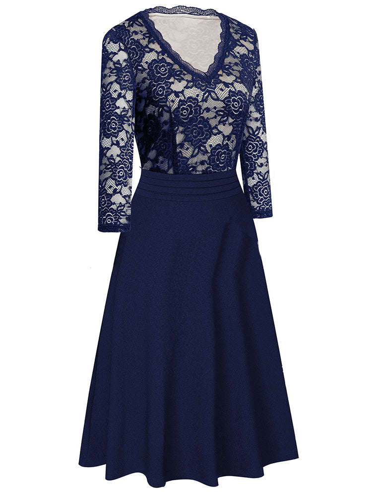 VESTIDO ELEGANTE JUSTAH azul