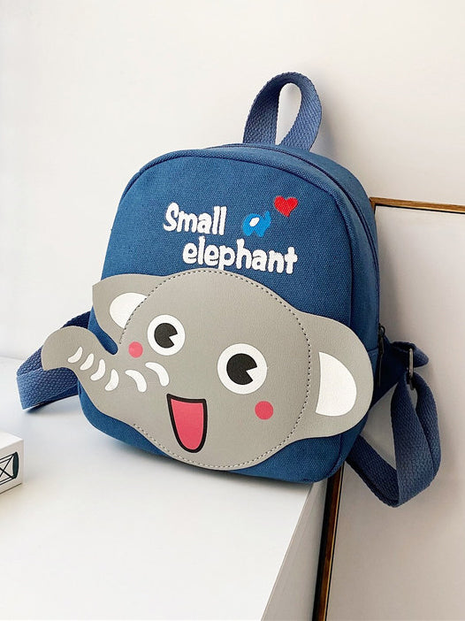 MOCHILA INFANTIL CIARRA CON ELEFANTE azul