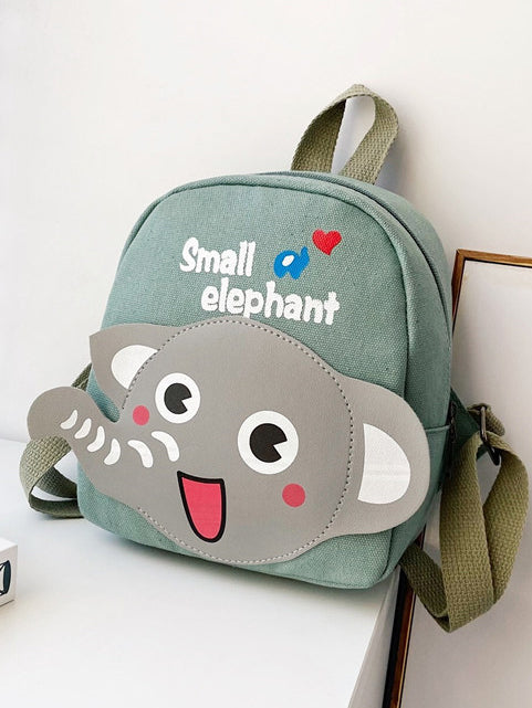 MOCHILA INFANTIL CIARRA CON ELEFANTE verde