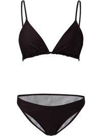 CONJUNTO 3 PIEZAS BIKINI, MONO DE PLAYA Y CAPUCHA KALLIMA negro