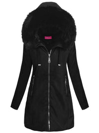 CHAQUETA LARGA DE INVIERNO DIETLIND negro