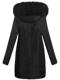 CHAQUETA LARGA DE INVIERNO DIETLIND negro