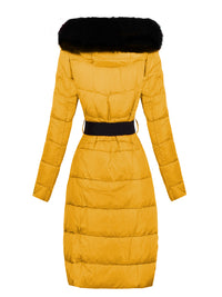 CHAQUETA LARGA DE INVIERNO KARLEE amarillo