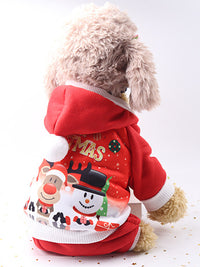 JERSEY PERRO NAVIDAD CLARISA rojo