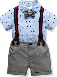 CONJUNTO BEBE NIÑO DEAGO gris