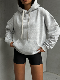 Hoodie Sweater LILANA light grey