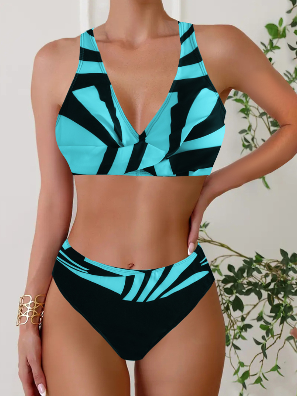 Bikini dolina negro y azul