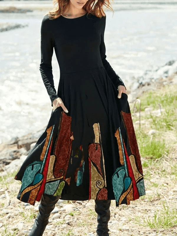 Vestido elegante Viorten negro