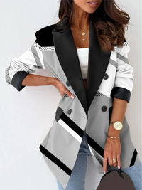 <tc>BLAZER ELEGANTE KIKIYA gris</tc>