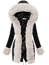 CHAQUETA PARKA ELORA negro beige