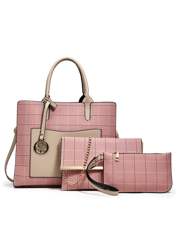 SET 3 BOLSAS SEBRINA rosa