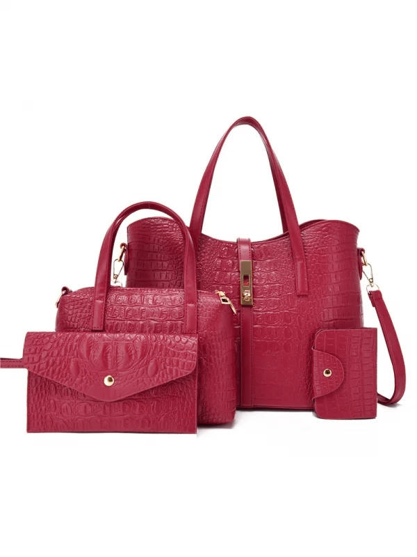 SET 4 BOLSAS MARCI rojo