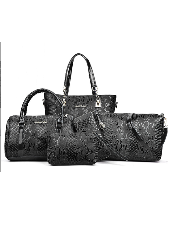 SET DE 5 BOLSAS MARFIL NEGRO