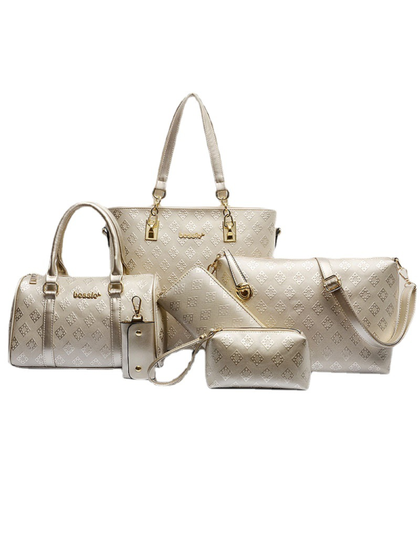 SET 6 BOLSAS EYLIN beige