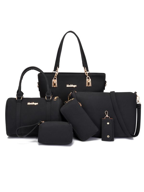 SET DE BOLSAS DE 6 PIEZAS KYMORA negro