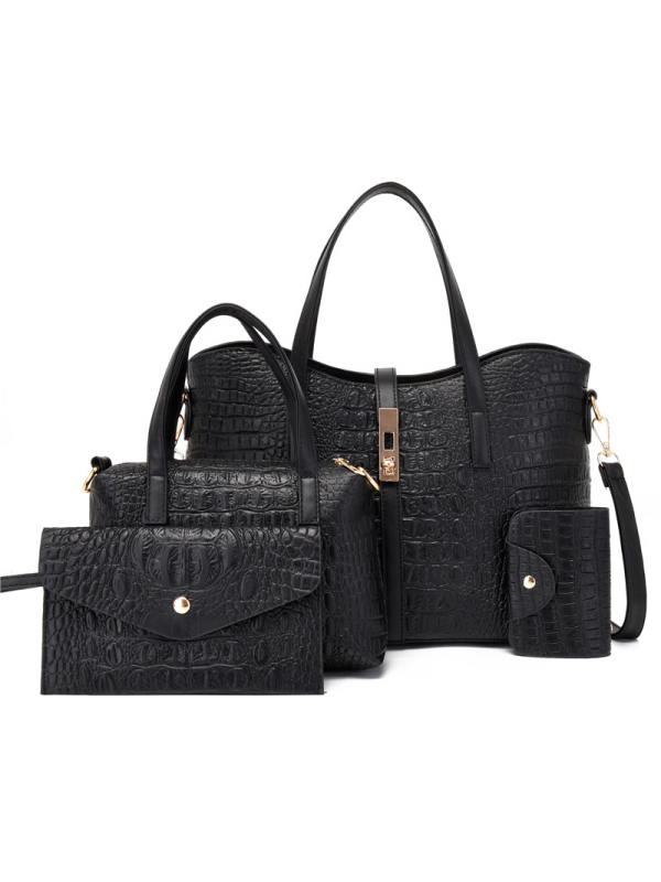 SET DE BOLSAS 4 PIEZAS EVETT negro