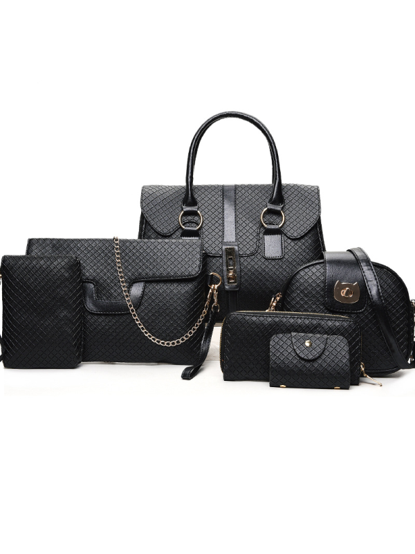 SET DE BOLSAS DE 6 PIEZAS EADIE negro