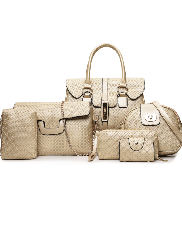 JUEGO DE BOLSAS 6 PIEZAS EADIE beige