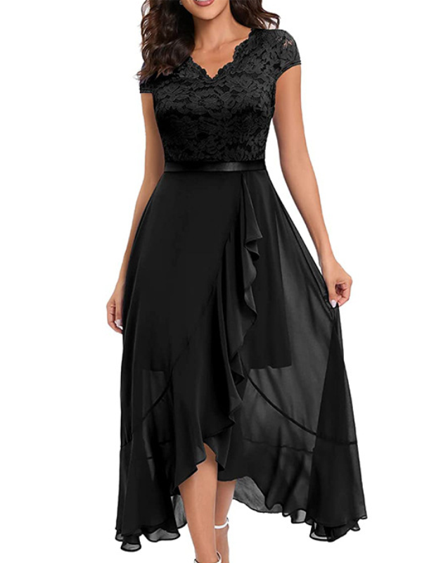 VESTIDO ELEGANTE VERANIA negro