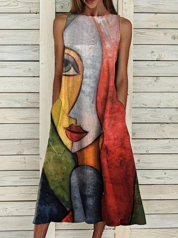 VESTIDO ELEGANTE VALINDA multicolor