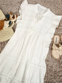 VESTIDO MINI DATINA blanco