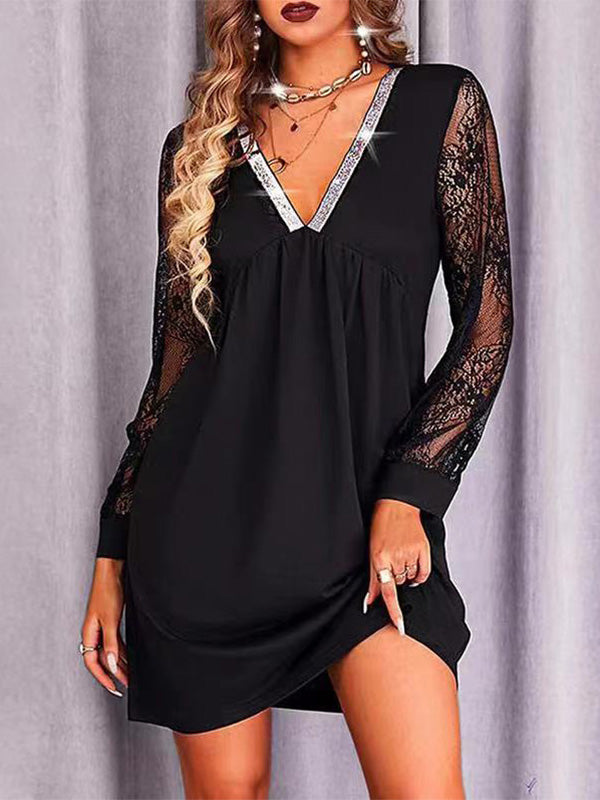 VESTIDO ELEGANTE ODESSER negro