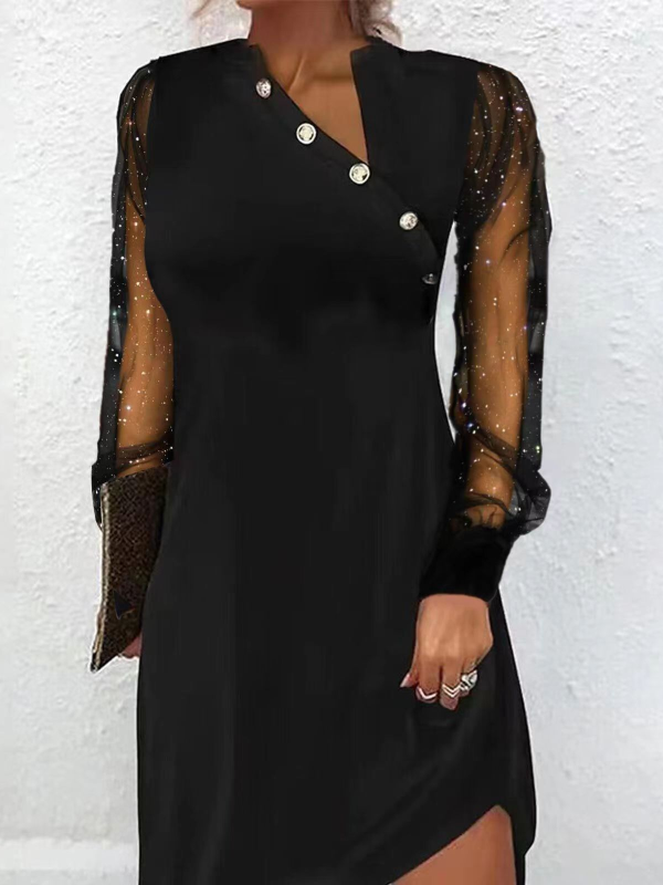 VESTIDO ELEGANTE KATERYNA negro