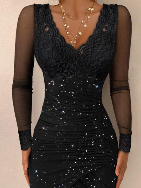 VESTIDO ELEGANTE NADYNA negro