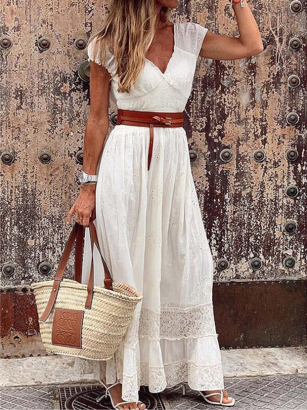 VESTIDO DE VERANO KLAZINA blanco