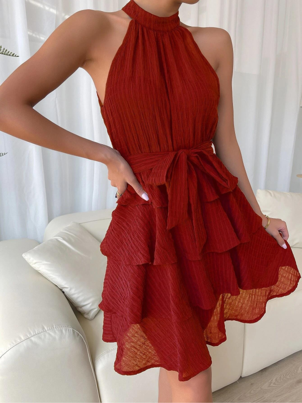 VESTIDO ELEGANTE KELLEN rojo