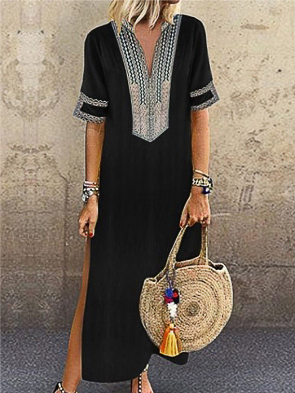 VESTIDO MAXI OLISA negro