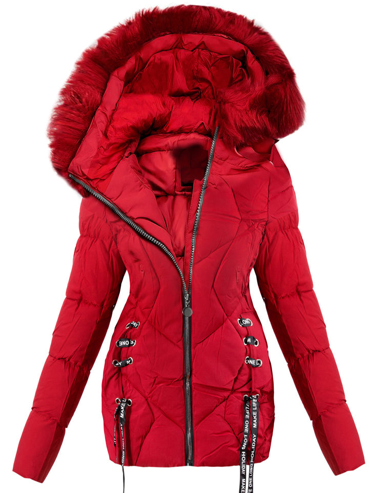 CHAQUETA CORTA HORTENSIE rojo oscuro