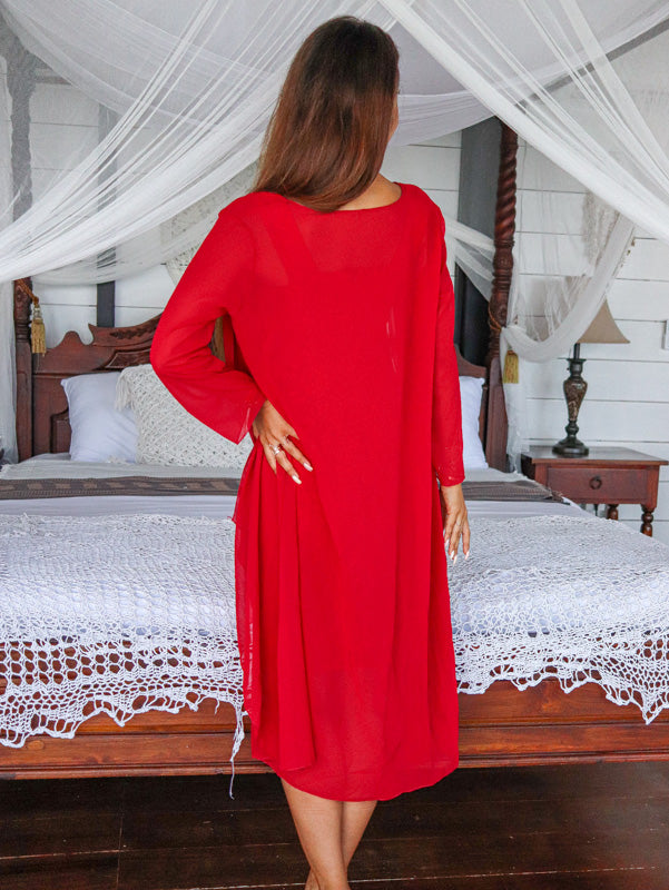 <tc>Vestido Elegante Stockard rojo</tc>