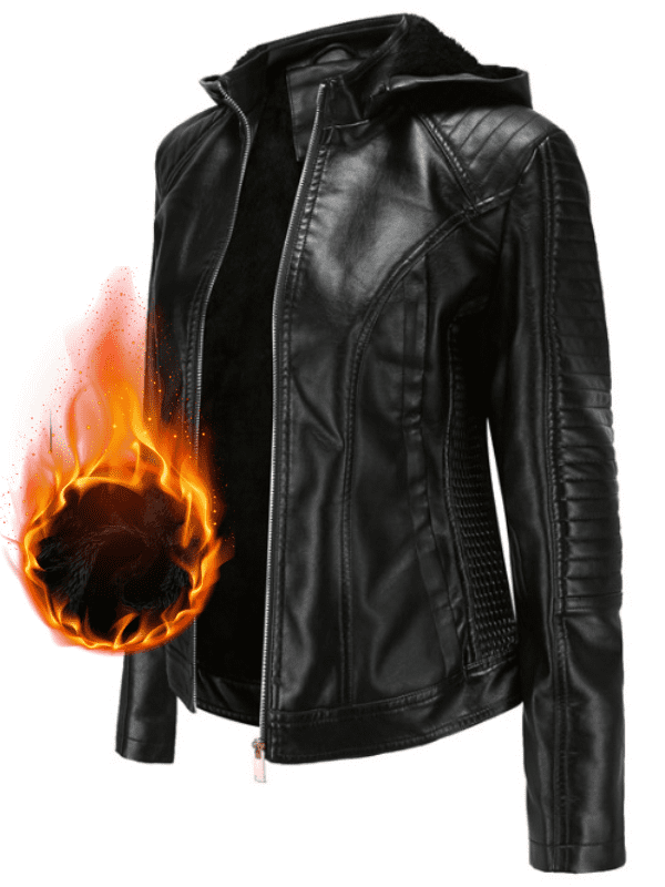 <tc>Chaqueta Imitacion de Cuero  Kizzie negro</tc>