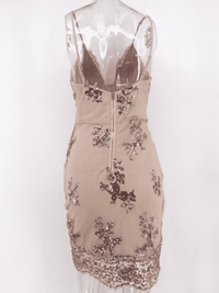 MINI VESTIDO ELEGANTE NATELEA beige