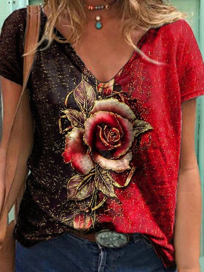 CAMISETA ELEGANTE MAQINA rojo