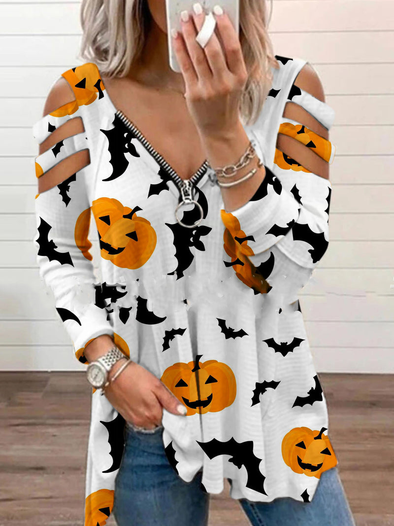 CAMISA HALLOWEEN JACENDA blanco