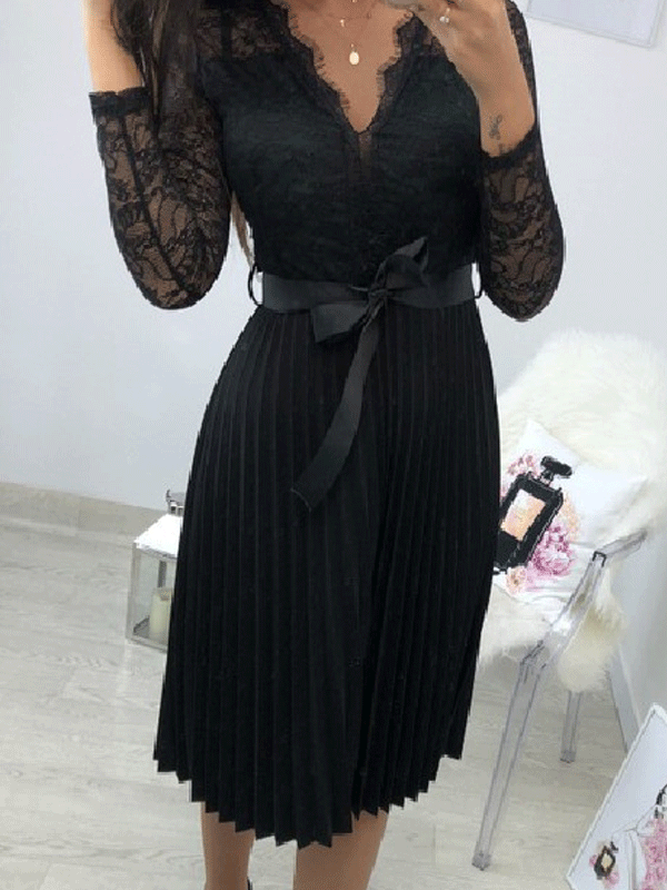 VESTIDO ELEGANTE IDIANA negro