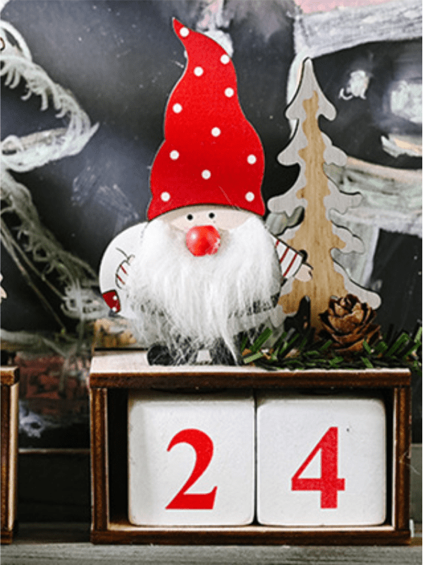Calendario navideño de madera GIMMY