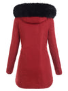 CHAQUETA LARGA DE INVIERNO DIETLIND rojo