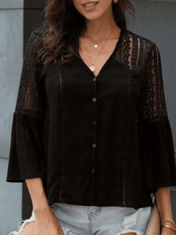 BLUSA DENTYIA negro