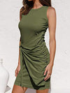 VESTIDO MINI MAKAILA verde militar