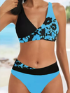 BIKINI SHIRELY azul claro y negro